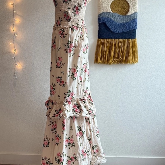 Happy x Nature Women’s XS Dress smocked Floral Boho By Kate Hudson - Picture 4 of 10